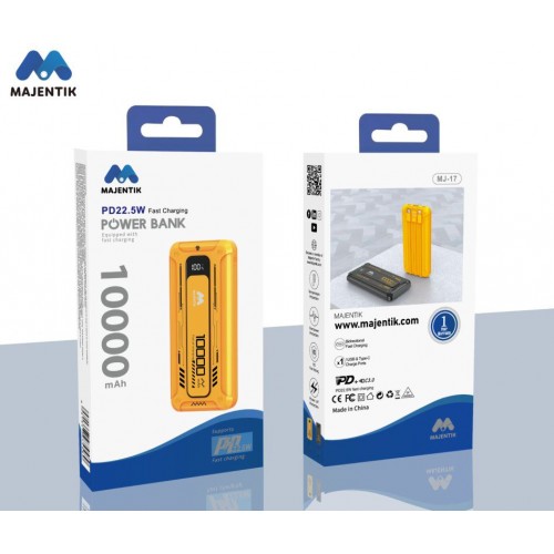 باور بانك Majentik MJ-17 10000mAh - شحن سريع 22.5W