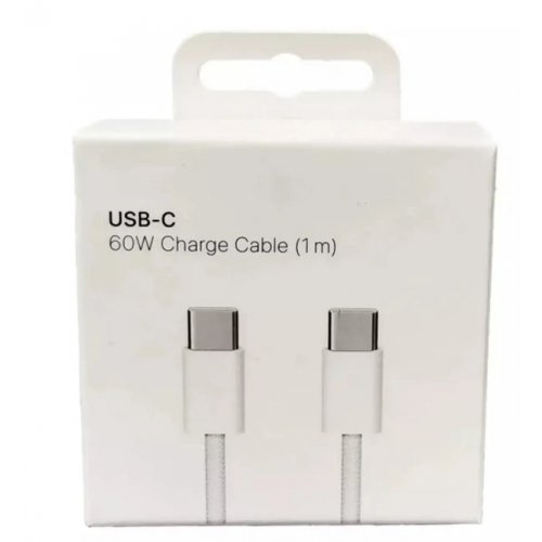 كابل شحن USB-C إلى USB-C بقوة 60 واط