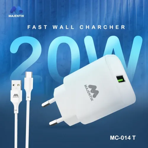 شاحن ماجينتك MC-014 T السريع بقوة 20 واط مع كابل Type-C