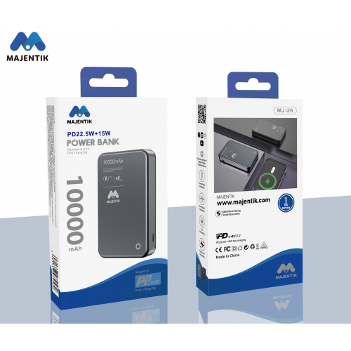 باور بانك ماجنتيك MJ-26 سعة 10000 مللي أمبير